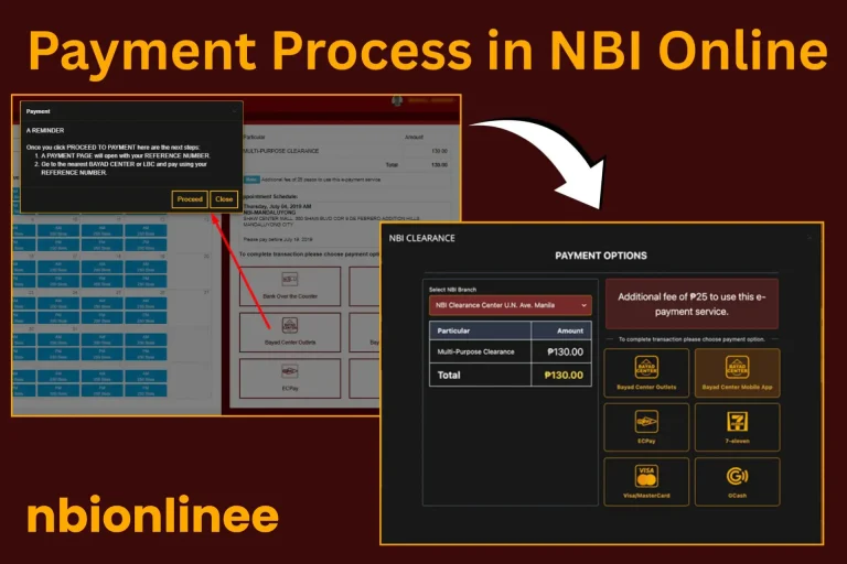 online payment in nbi