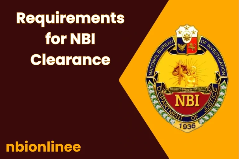 NBI Clearance Requirements