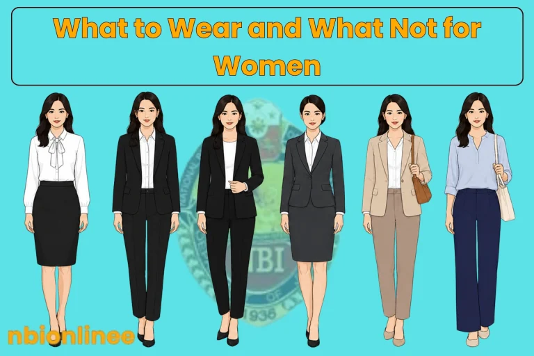 nbi dress code for female​
