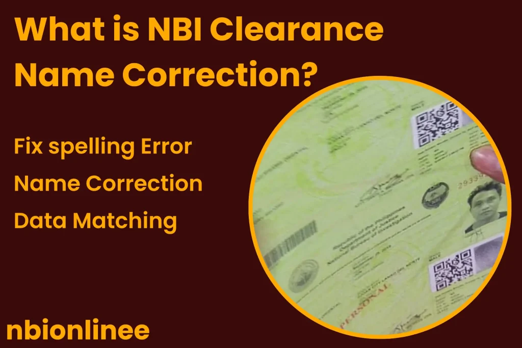 NBI Clearance Name Correction